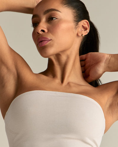 Define 2.0 Seamless Longline Bandeau Bra | Stone