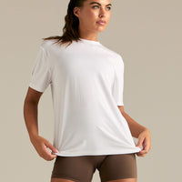 Comfort Oversized Hook Up T-Shirt | White