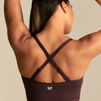 Power Built-In Bra Tank | Cafe Noir