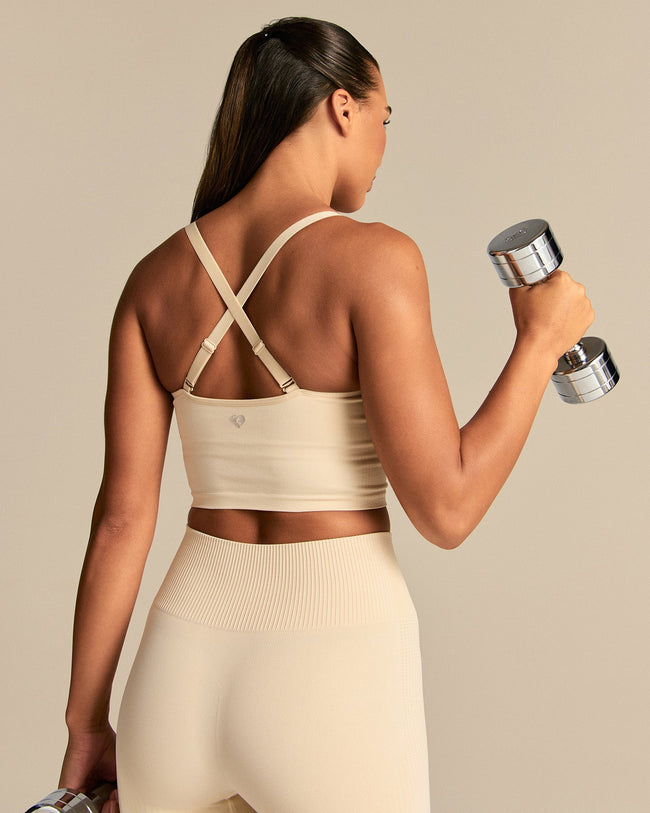 Power Built-In Bra Tank | Off White