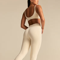 Power Reversible Twist Bra | Off White