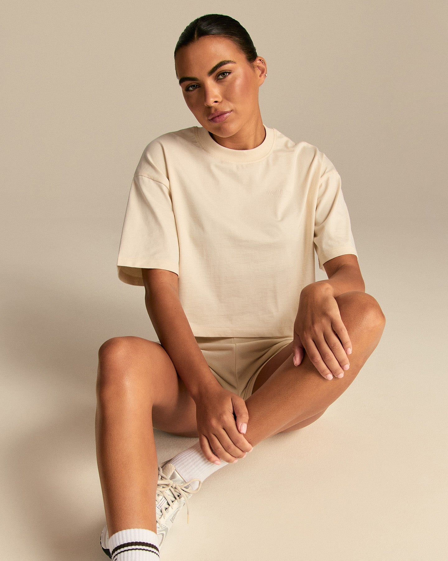 Comfort Athletic Club Cropped T-Shirt | Off White