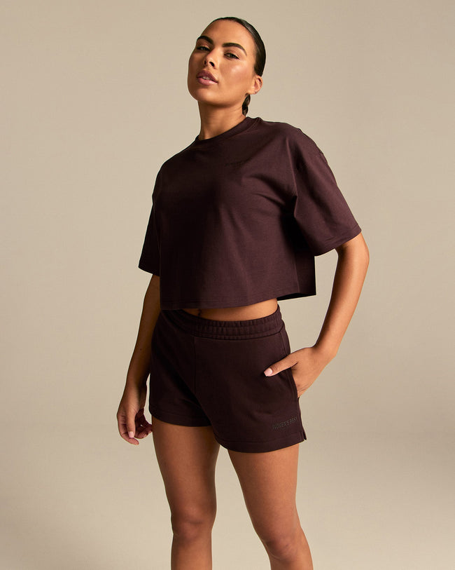 Comfort Athletic Club Cropped T-Shirt | Cafe Noir