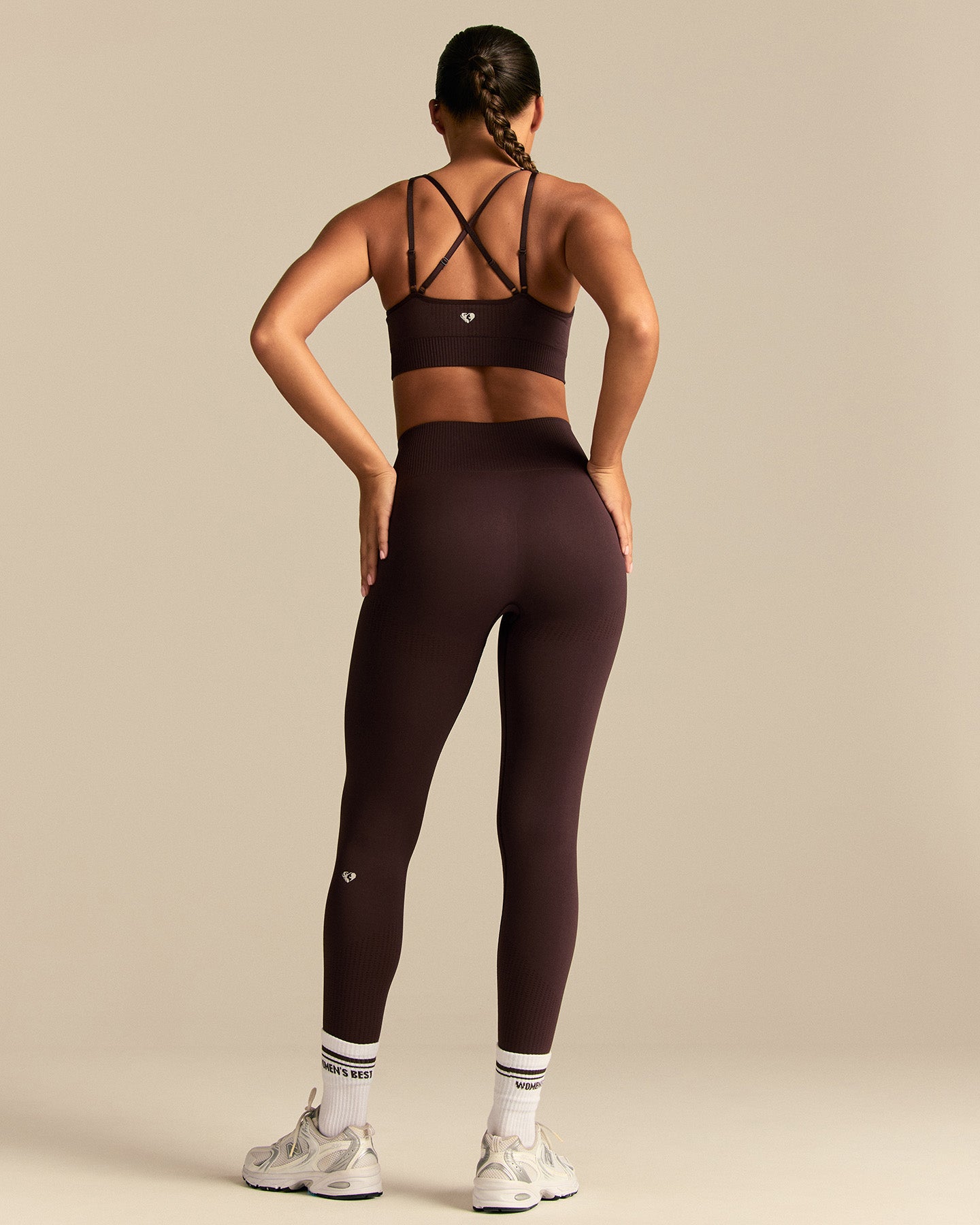 Power Adjustable Sports Bra | Cafe Noir