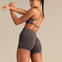Define 2.0 Seamless Cross Back Bra | Slate Grey