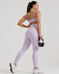 Motion Seamless Straight Neck Bra | Cool Lilac