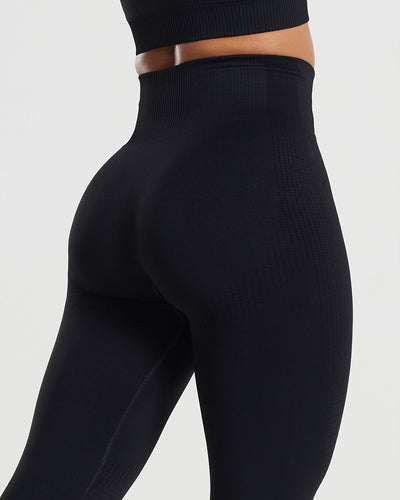 Plain black athletic leggings store