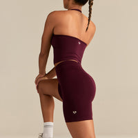 Define 2.0 Seamless Scrunch 6" Shorts | Merlot