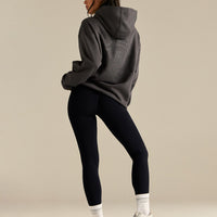Comfort Oversized Health Club Graphic Hoodie | Graphite