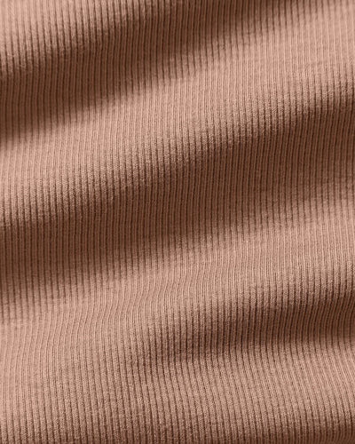 Comfort Ribbed Cropped Tank | Mauve Taupe