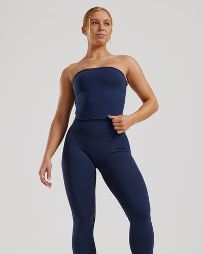 Define 2.0 Seamless Longline Bandeau Bra | Sapphire Blue