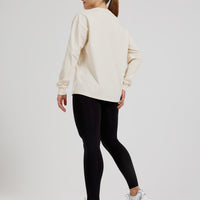 Comfort Oversized Long Sleeve T-Shirt | Off White