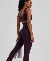 Essential Mini Flared Leggings | Midnight Plum