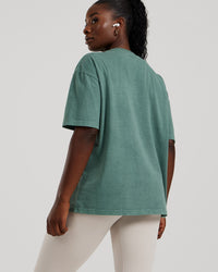 Comfort Oversized Short Sleeve T-Shirt Washed | Sage