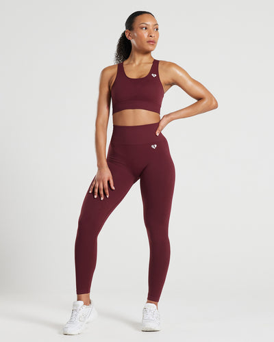 Power Seamless Leggings Dark Cherry