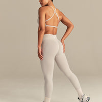 Define 2.0 Seamless Cross Back Bra | Stone