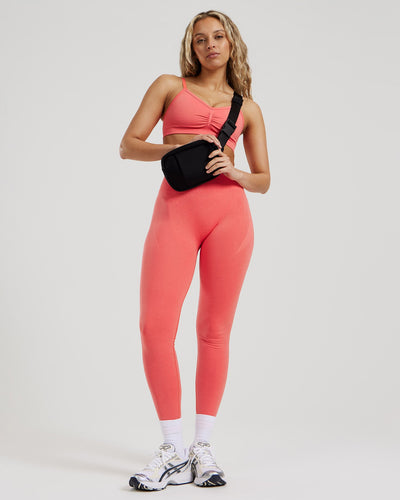 Define 2.0 Seamless Scrunch Bralette | Sunlit Coral