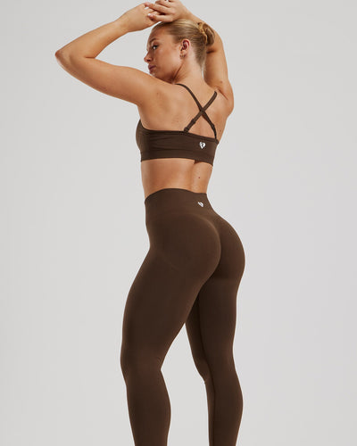 Define 2.0 Seamless Scrunch Bralette | Cocoa