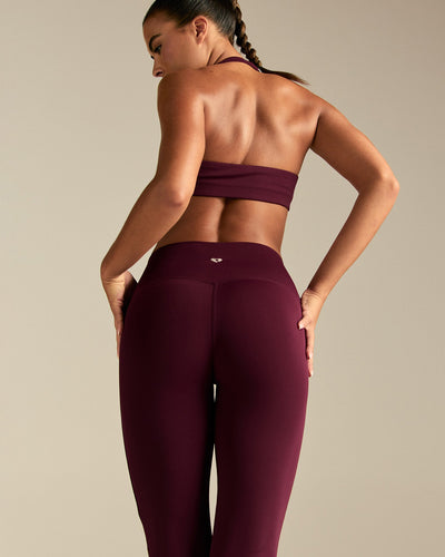 Essential Flared Leggings | Merlot