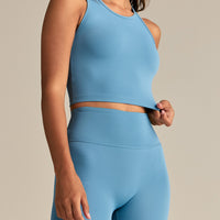 Essential Crop Tank Top | Basalt