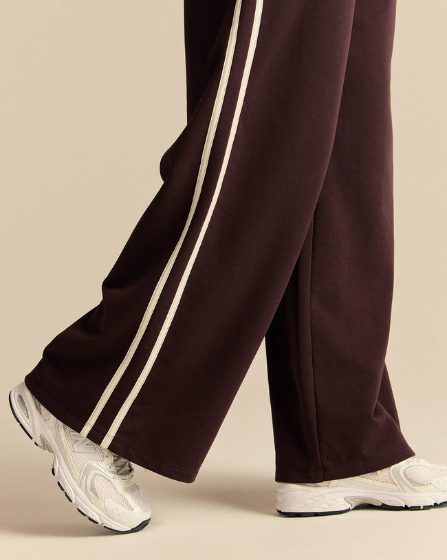 Comfort Lightweight Contrast Joggers | Cafe Noir