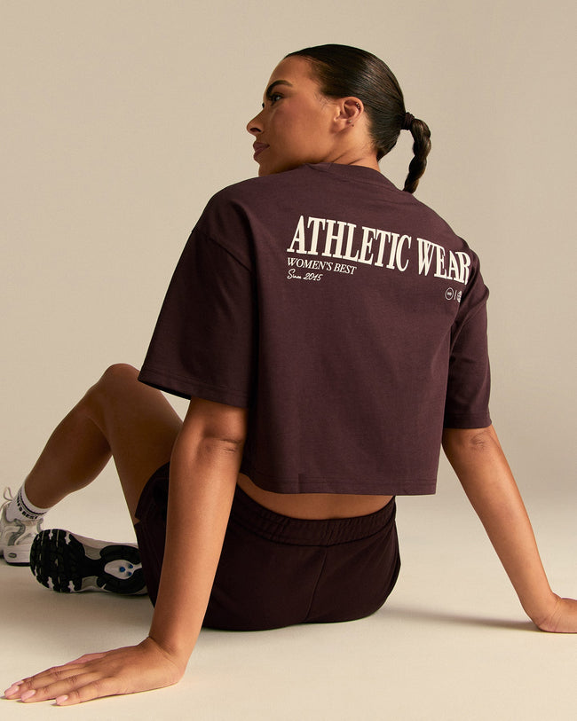 Comfort Athletic Club Cropped T-Shirt | Cafe Noir
