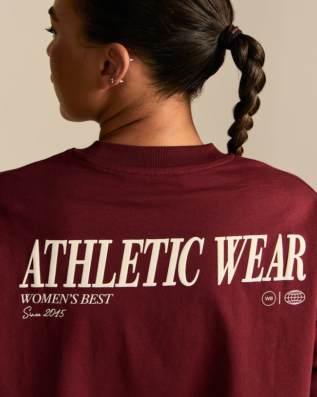 Comfort Athletic Club Cropped T-Shirt | Oxford Red