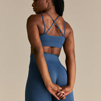 Power Seamless Adjustable Sports Bra | Blueberry