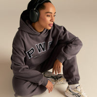 Comfort Oversized PWR Hoodie | Slate Grey
