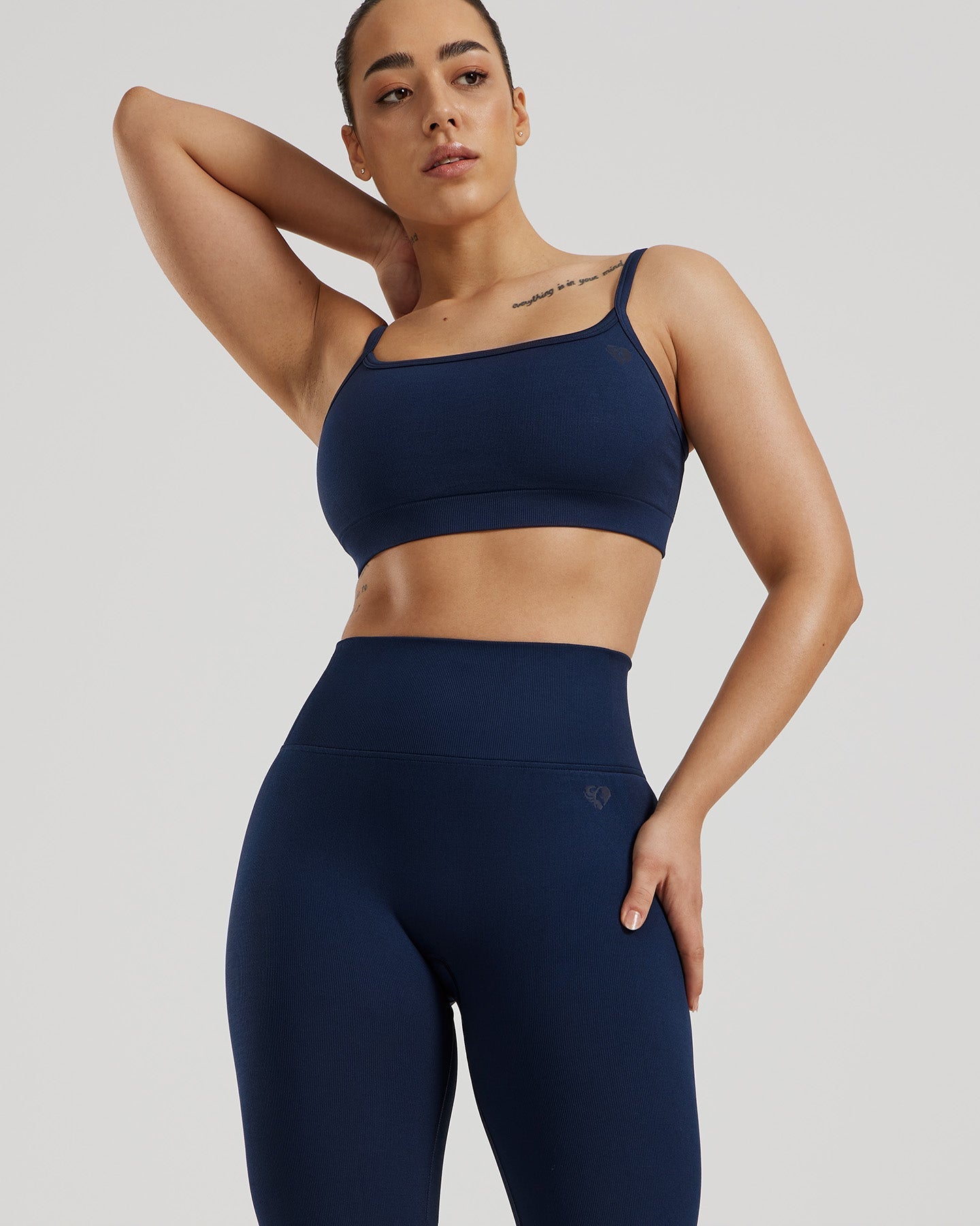 Motion Seamless Straight Neck Bra | Sapphire Blue