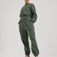 Comfort Cropped Crew Neck | Sage