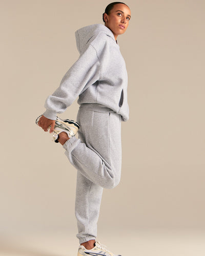 Comfort Sports Club Joggers | Silver Grey Marl