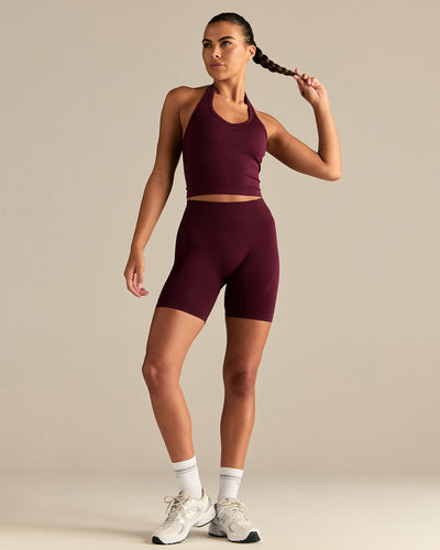 Define 2.0 Seamless Scrunch 6" Shorts | Merlot