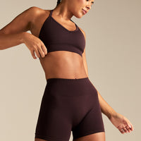Define 2.0 Seamless Halter Neck Bra | Cafe Noir