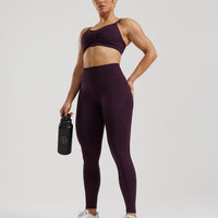 Define 2.0 Seamless Scrunch Bralette | Midnight Plum