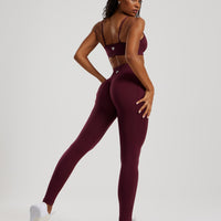 Define 2.0 Seamless Scrunch Leggings | Dark Cherry