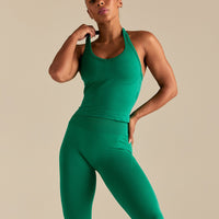 Define 2.0 Seamless Halter Tank | Amazonia Green