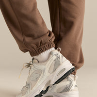 Comfort Cuffed Hem Joggers | Milk Chocolate