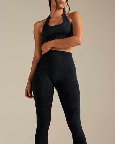 Power Seamless Leggings | Washed Black