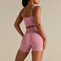 Power Seamless Shorts | Blush Pink