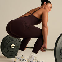 Define 2.0 Seamless Scrunch Adjustable Unitard | Cafe Noir