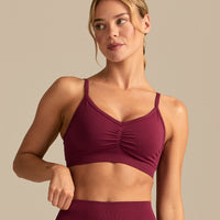 Define 2.0 Scrunch Bra | Deep Berry (1/6)