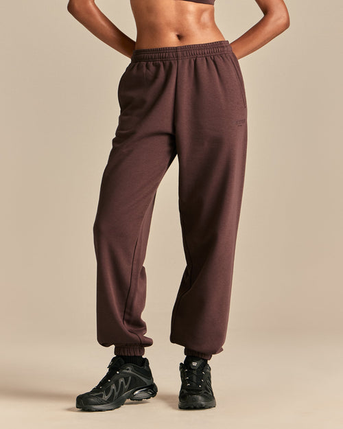 Comfort Mid Waist Cuffed Hem Joggers | Cocoa Powder