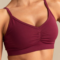 Define 2.0 Scrunch Bra | Deep Berry (4/6)