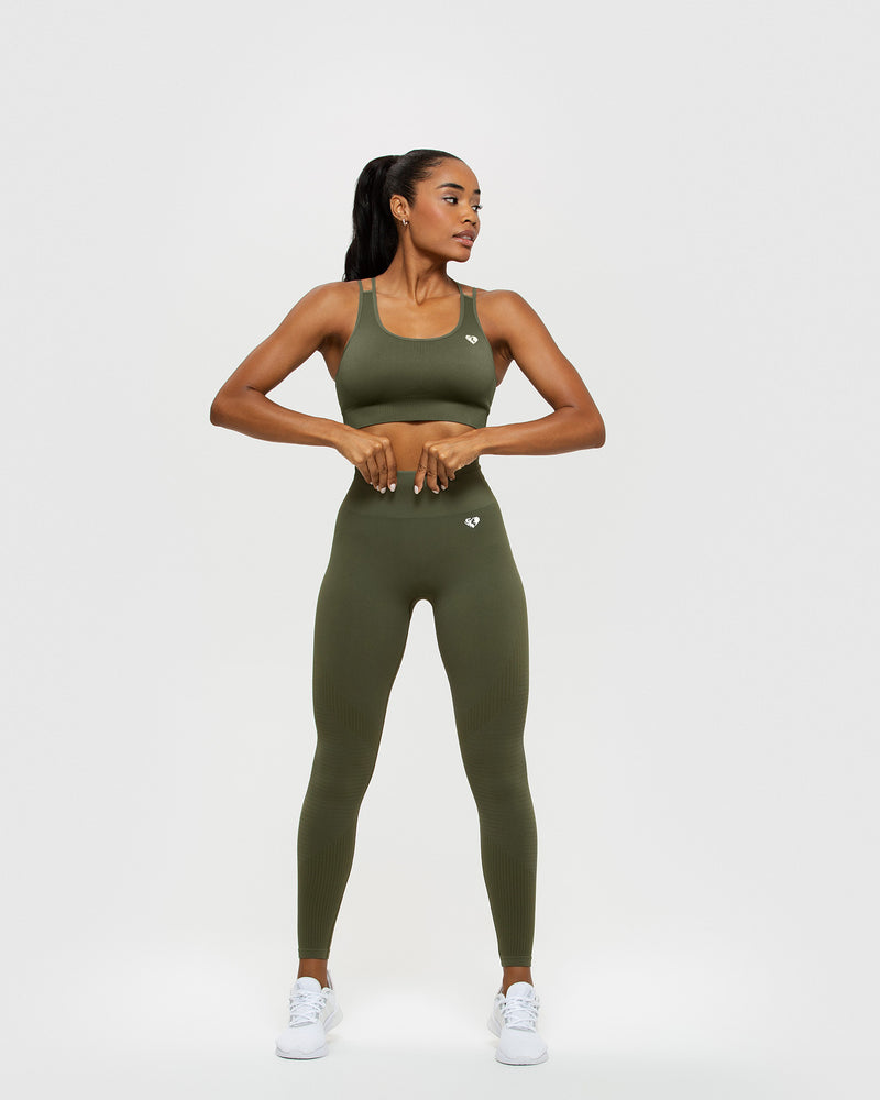 Khaki 2025 running leggings