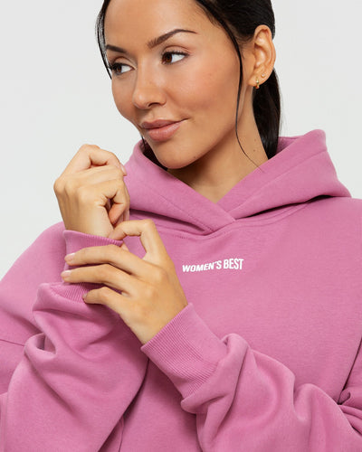 Rose cropped hoodie clearance