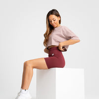Comfort Oversized Cropped Short Sleeve T-Shirt | Taupe