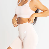 Power Seamless Cycling Shorts | Nude