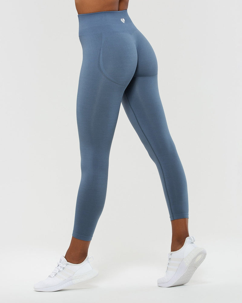 7/8 Workout Legging - Smoke Blue - Scrunch Bum | Women's Best IE