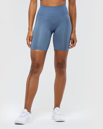 Define Scrunch Seamless Cycling Shorts Smoke Blue